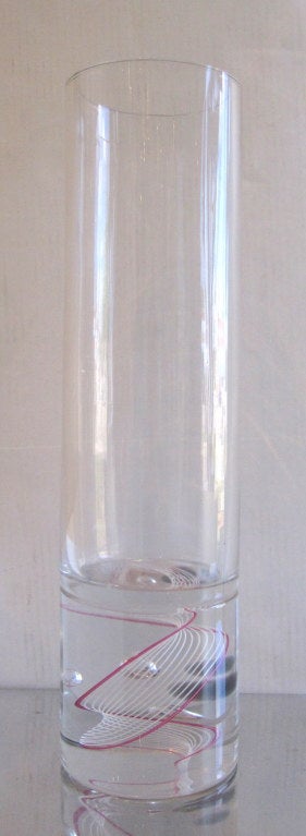Late 20th Century Minimalist Mid-Century Cylindrical Seguso Vase