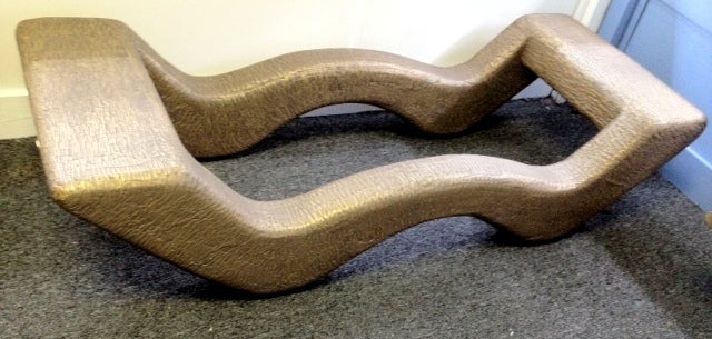 Monumental Mid-Century  Bronze Composistion Coffee Table Base