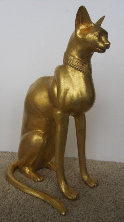 Egyptian Cat Sculpture by R. Viot For Sale 3