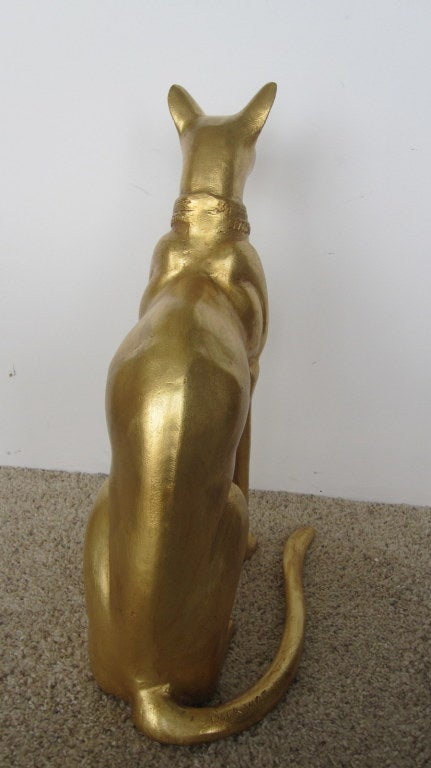 Egyptian Cat Sculpture by R. Viot For Sale 1