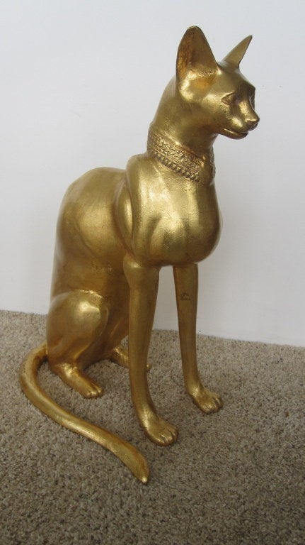 Egyptian Cat Sculpture by R. Viot For Sale 2