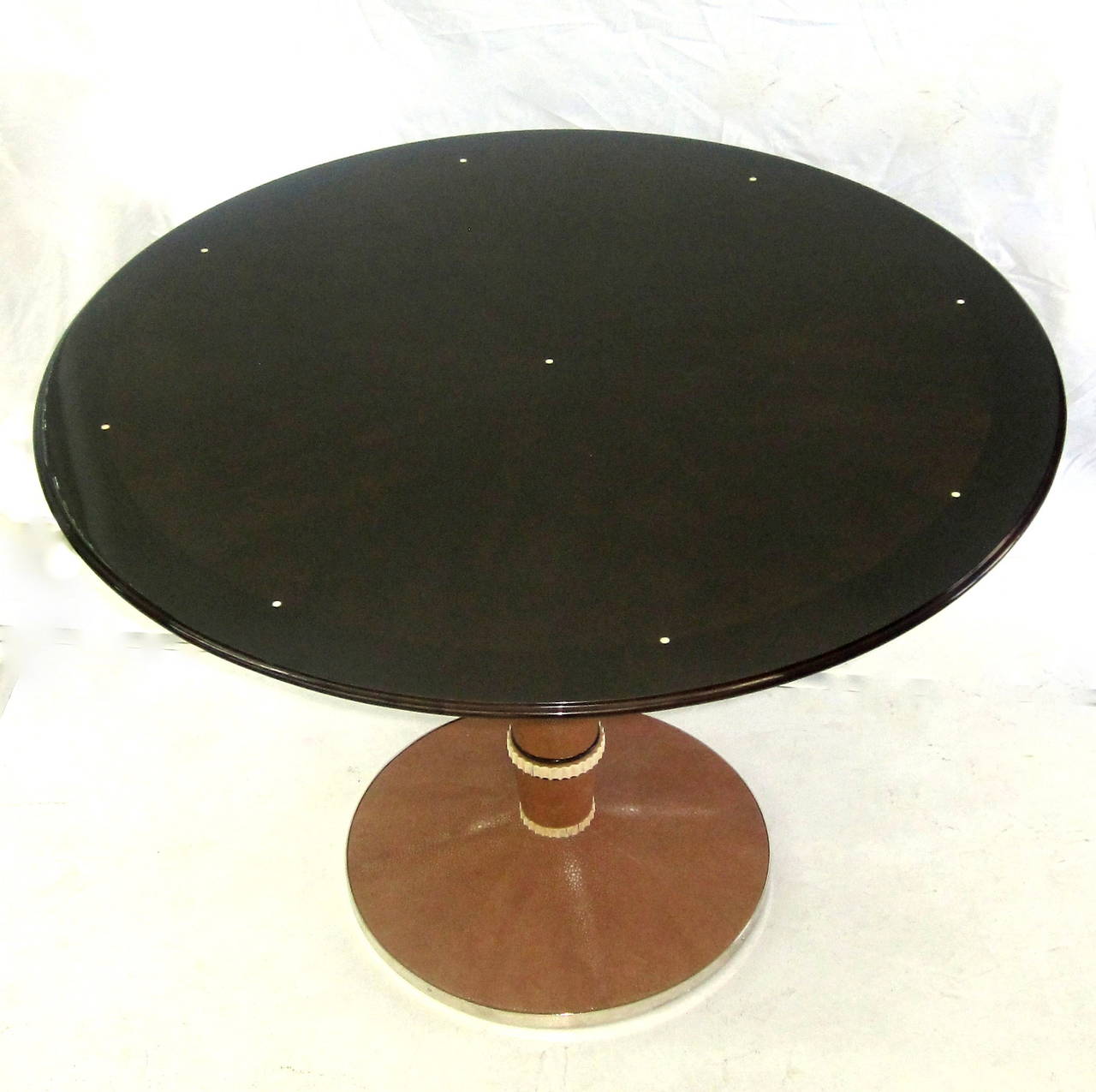 Polished Saddier French Art Deco Table For Sale