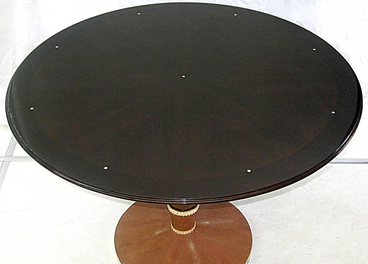 Saddier Französischer Art-déco-Tisch (Poliert) im Angebot