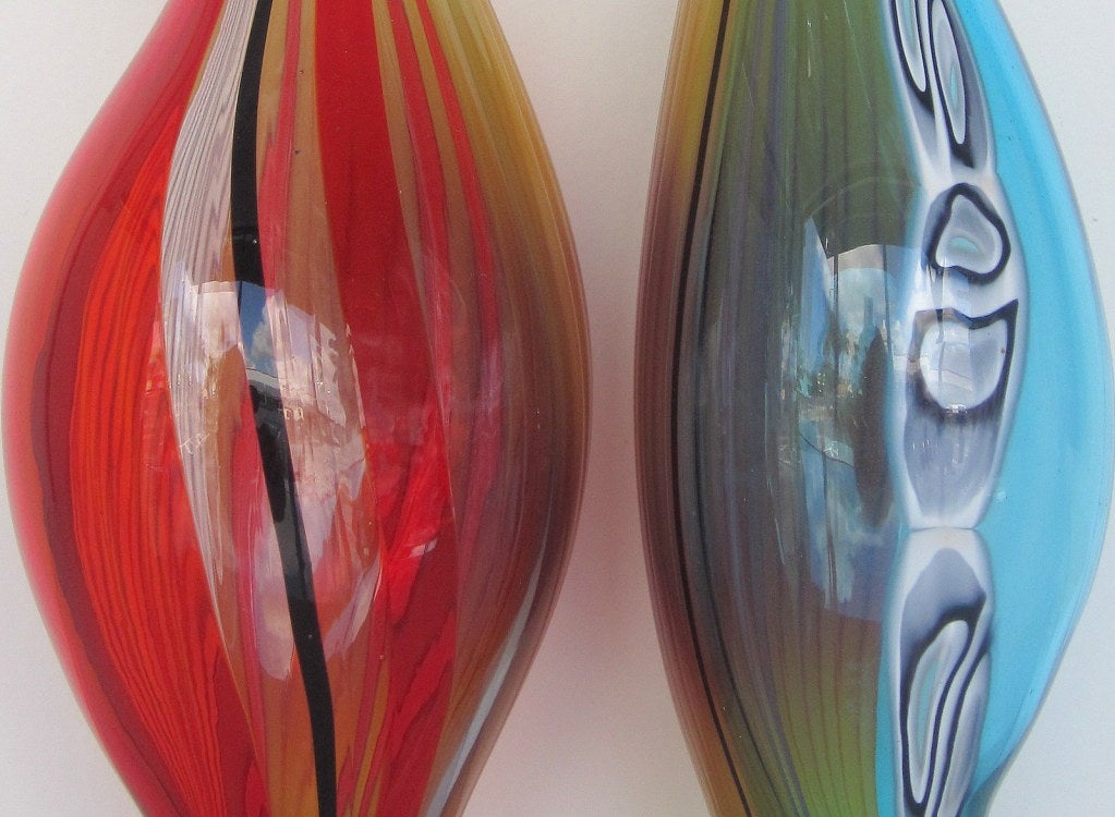 20th Century Glass Art Vessels by Afro Celotto