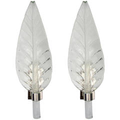 Pair of Murano Glass Sconces