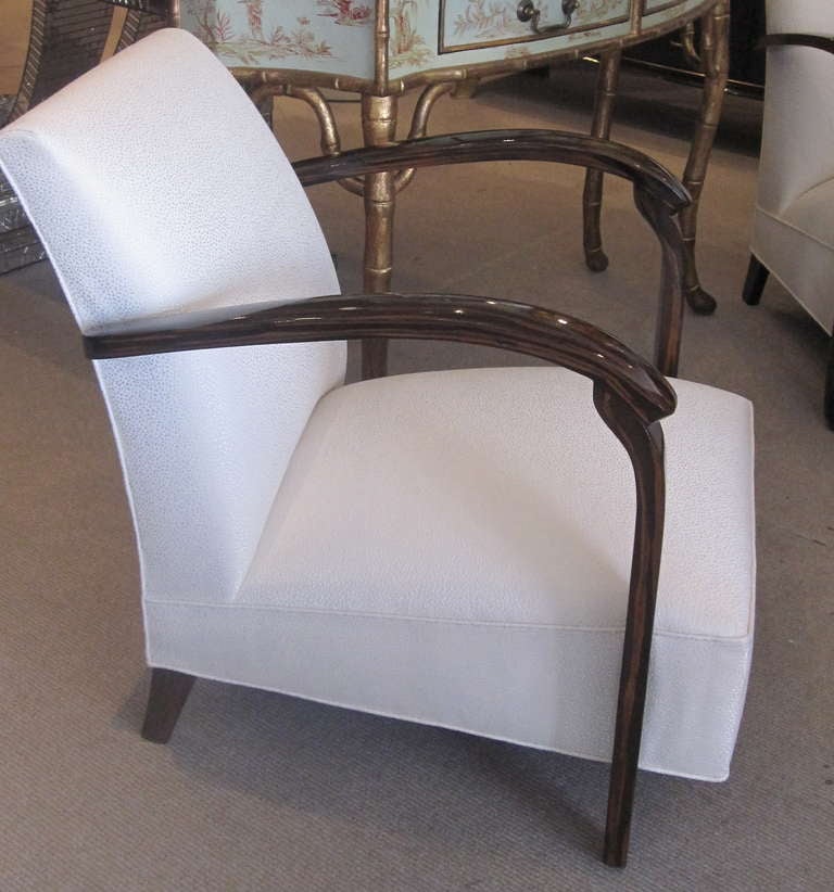 Pair of French Art Deco Armchairs by DIM 1