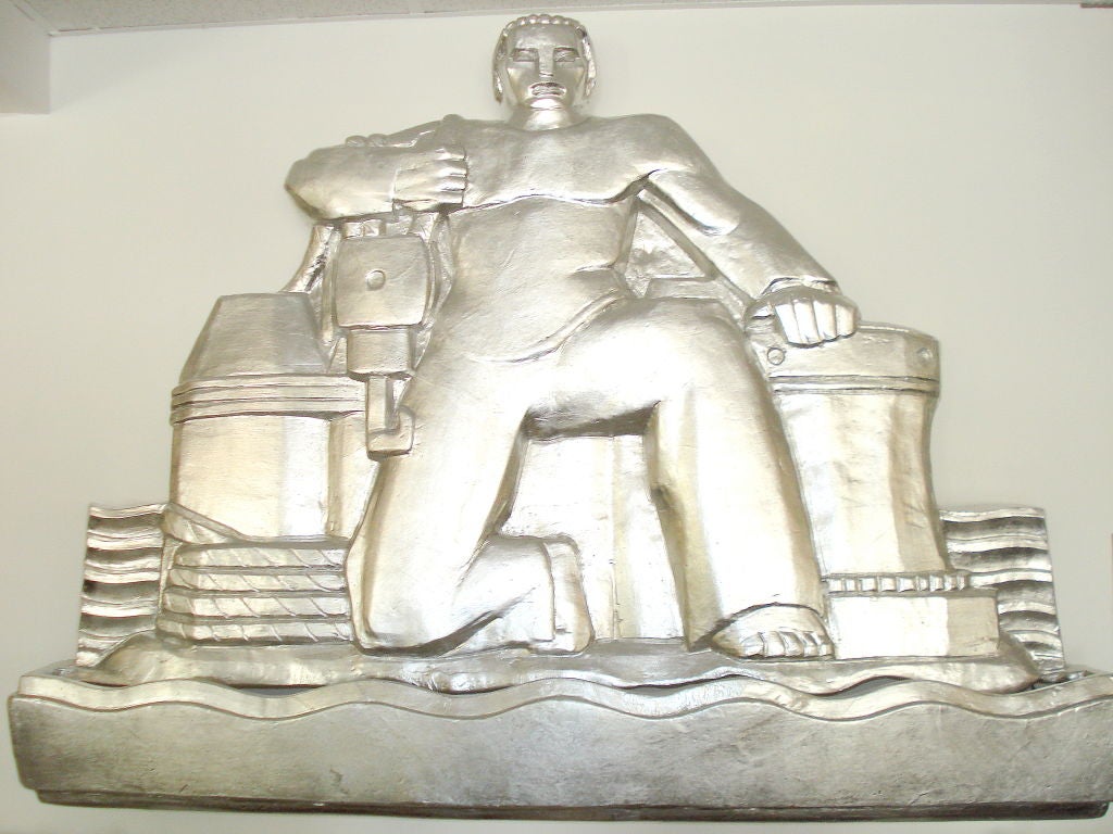 Mid-20th Century Art Deco Wall Sculpture