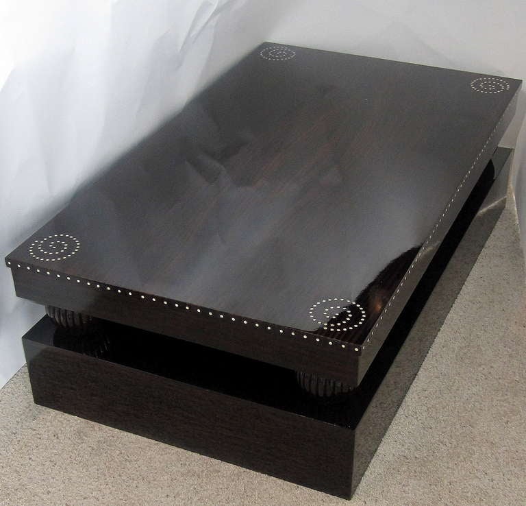 French Art Deco Macassar Cocktail Table