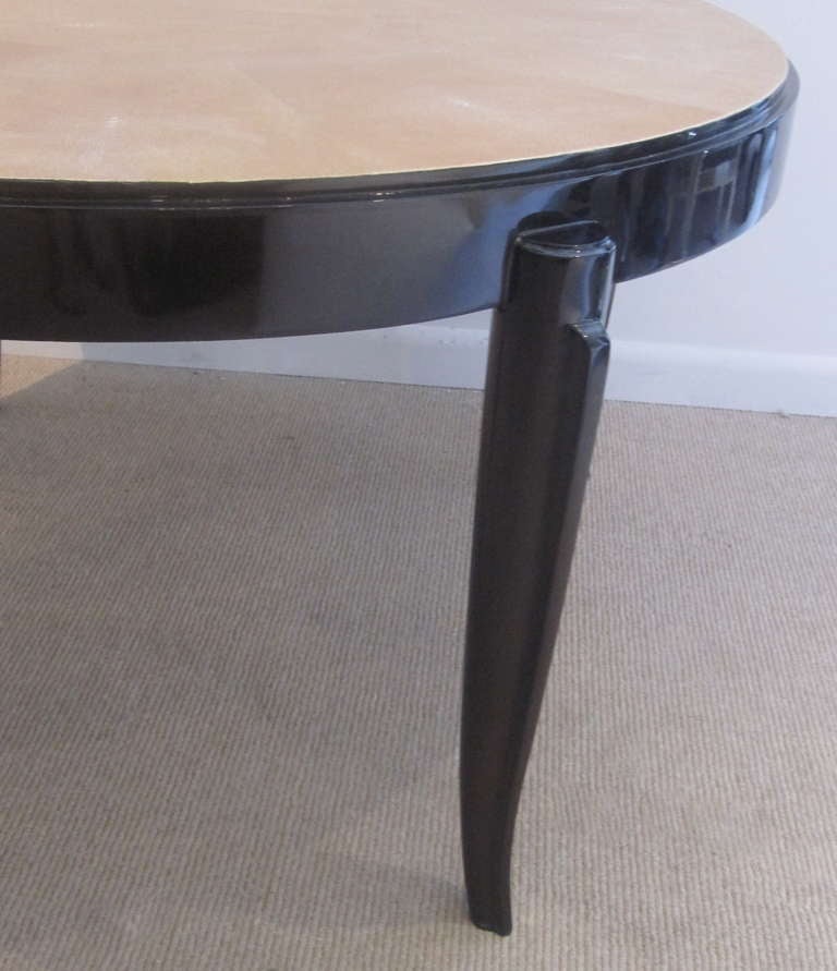 French Art Deco Shagreen Coffee Table by Jallot For Sale 3