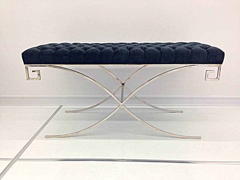 Mid-Century Modern Maison Jansen Style Bench