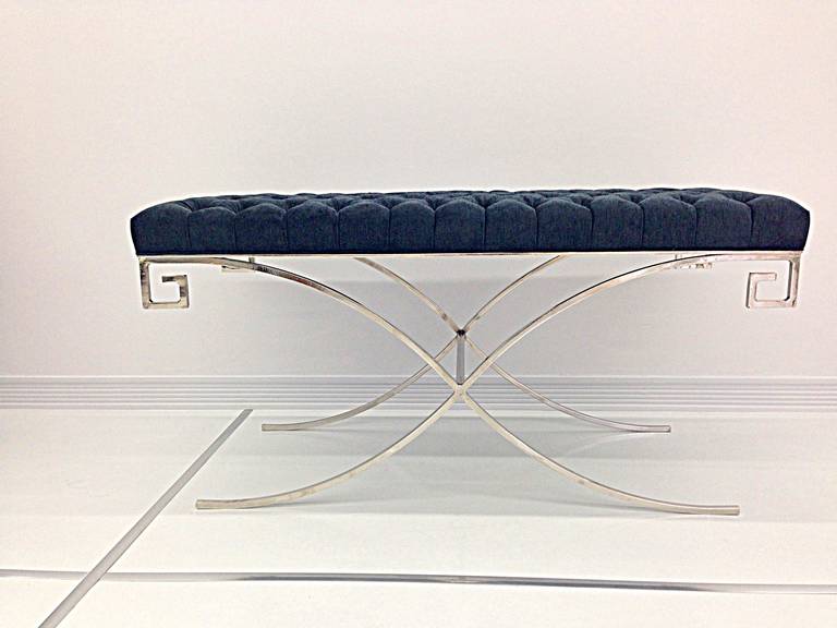 Contemporary Maison Jansen Style Bench