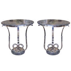 Used Pair of French Art Deco Tables