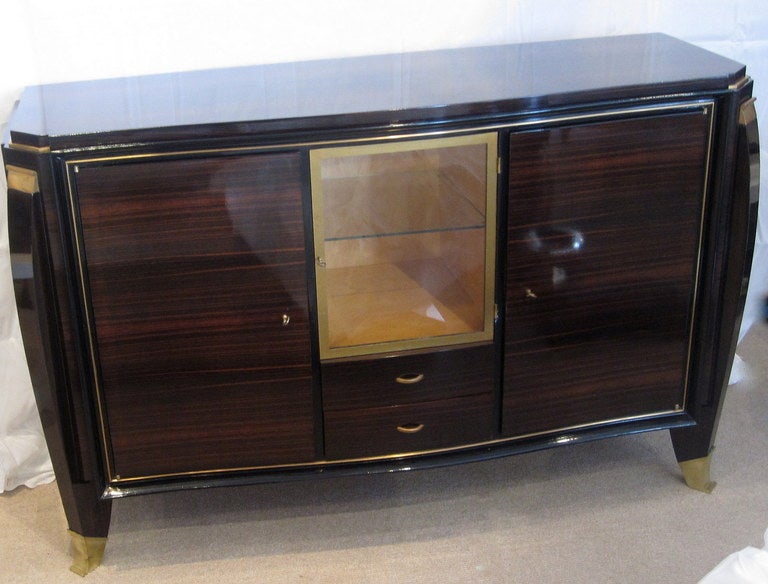 Macassar Maurice Rinck French Art Deco Sideboard