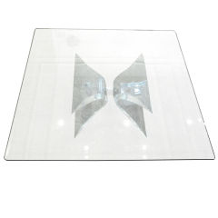 Lion in Frost Lucite Coffee Table