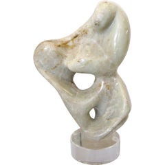 Mid-Century Marble Sculpture Signed A. Scarpi, 1971