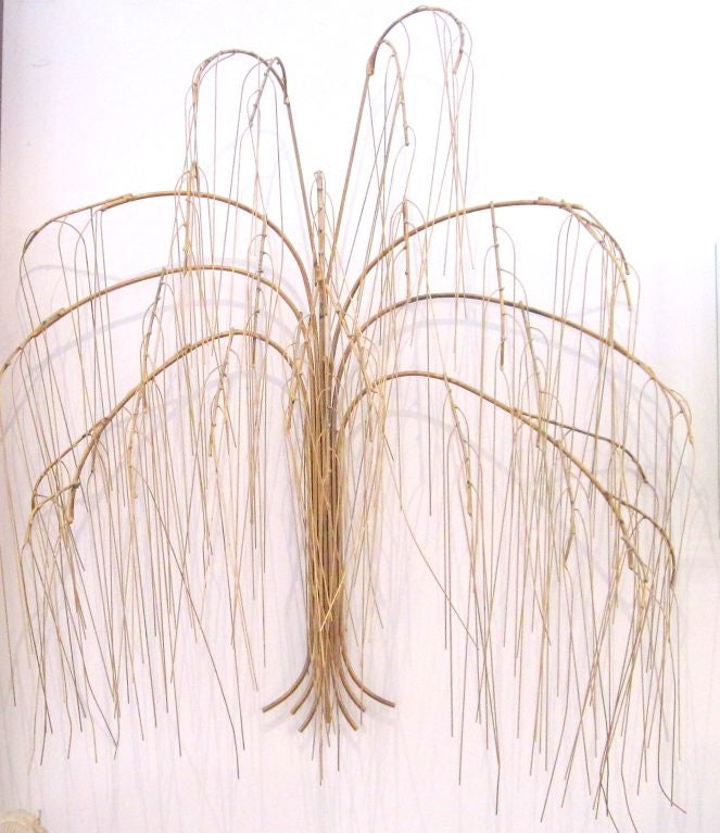 American Curtis Jere Weeping Willow Wall Sculpture