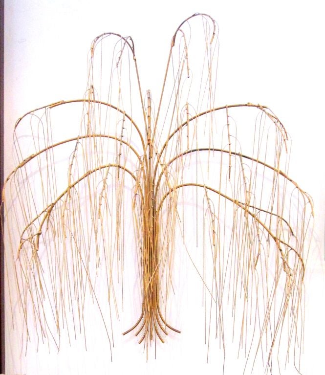 Curtis Jere Weeping Willow Wall Sculpture In Excellent Condition In Miami, FL