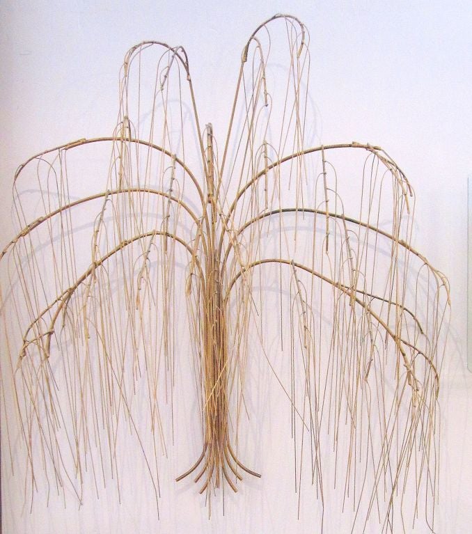 Copper Curtis Jere Weeping Willow Wall Sculpture
