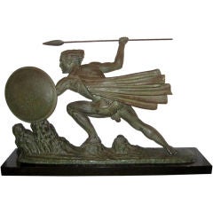 French Art Deco Sculpture "Warrior"