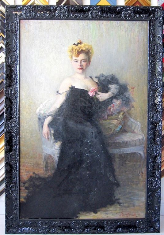 Incredible French 19th Century Oil Painting, 