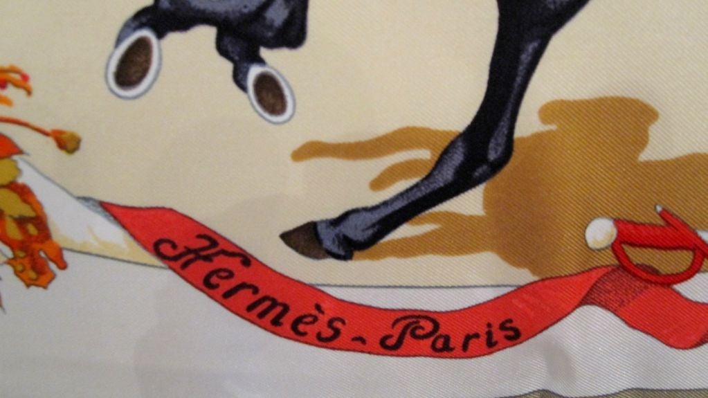 Hermes-Watrigant Vintage Scarf Pillow 5