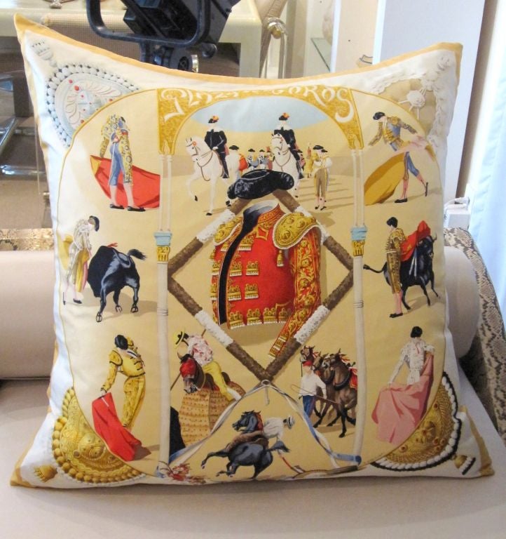 Hubert de Watrigant, B.1954, world renowned artist, collaborated with Hermes for over 25 years, creating fabulous scarf designs. 