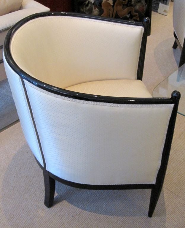 Pair of French Art Deco Side Chairs In Excellent Condition In Miami, FL