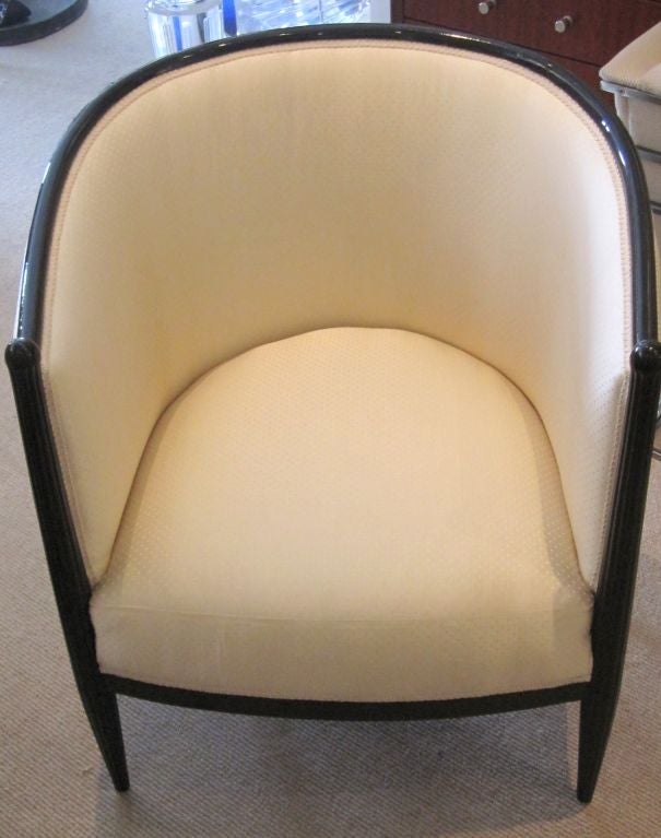 Pair of French Art Deco Side Chairs 1