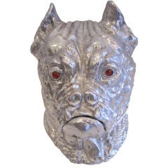 Arthur Court "Bull Dog" Ice Bucket/ Dish