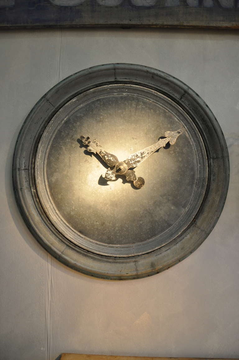 A French 19th Century Zinc Clock Face