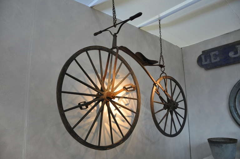 Folk Art A 19th Century Bicycle from Holland