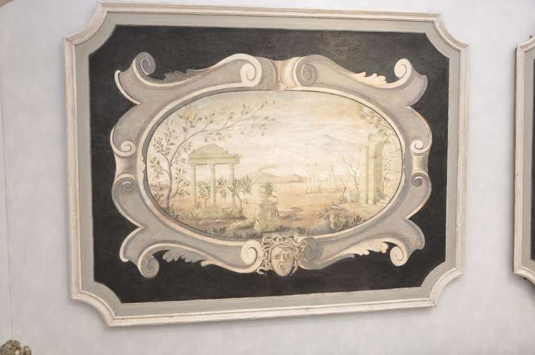 A pair Italian paintings circa 1800