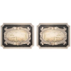 A pair Italian paintings circa 1800