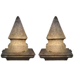 Pair of Italian 18th Century Marble Obelisks