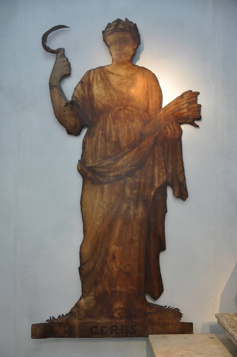 French 19th Century Metal Silhouette