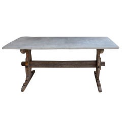 A French 18c Slate Topped Table