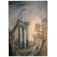 French Early 19c Toile Peinte