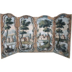 French 18c Four Panel Screen