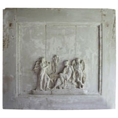 A French Early Nineteenth Century Carved Wooden Panel