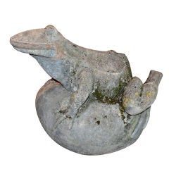 An French 19c Stone Frog
