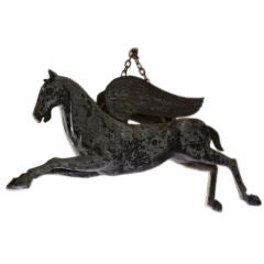 French 19c Zinc Horse