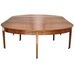 A French Louis XVI Walnut Oval Dining Table