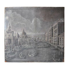 A French Grisaille Capriccio Of Venice