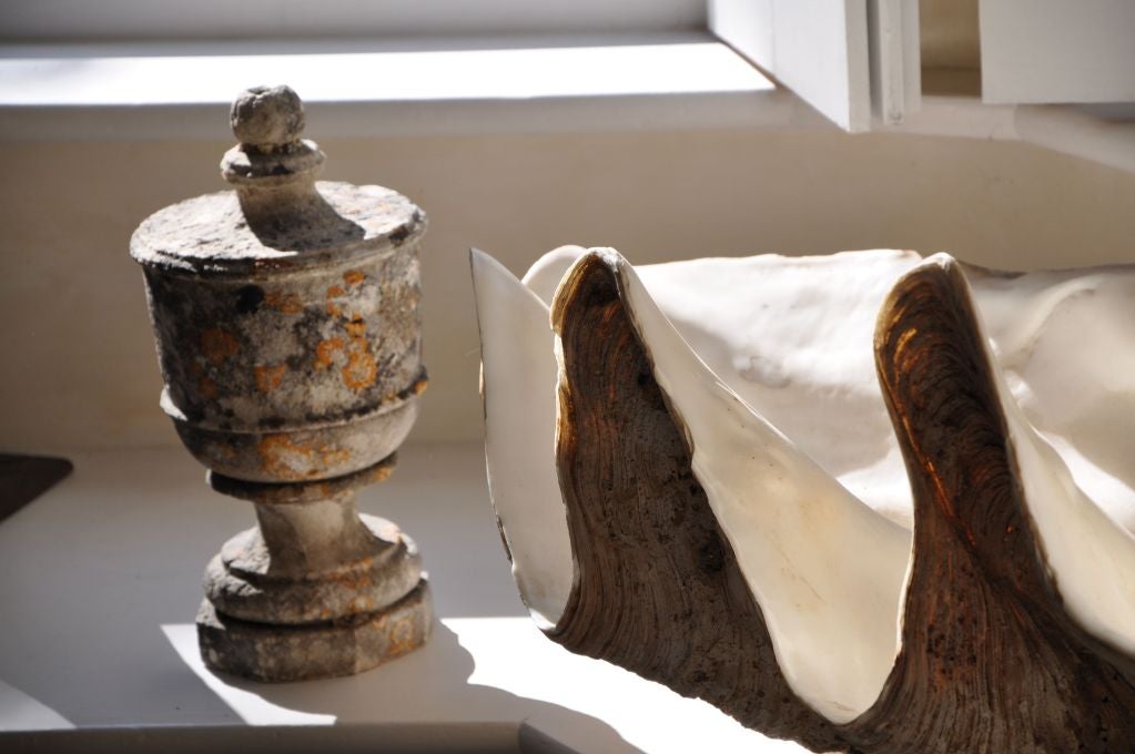 Two French 18c Limestone Finials