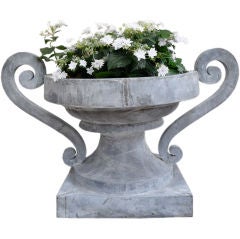 French Neoclassical Zinc Vase/Jardinere