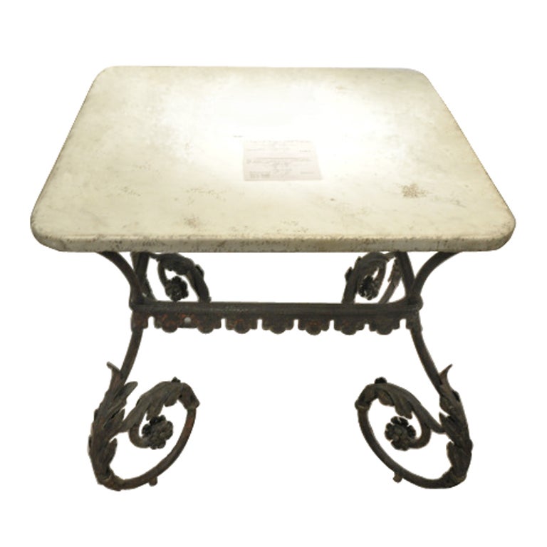 Italian Nineteenth Century Fer Forge Table
