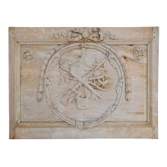 A French 18c Carved Boiserie Panel De Chasse