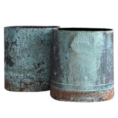 A Pair of French Nineteenth Century Copper Containers