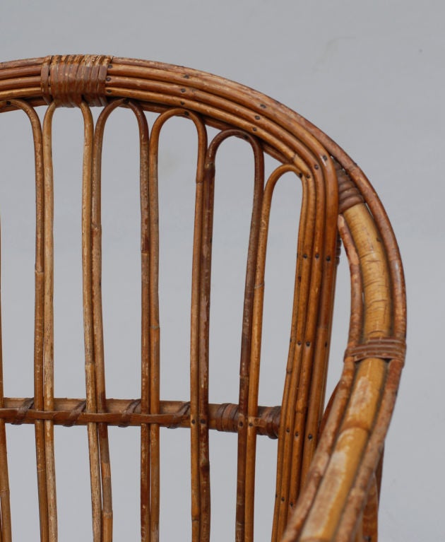19th Century 19 Th  Century French Bamboo Arm Chair