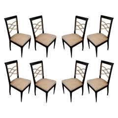 set of 8 x 1940
s French dining chairs